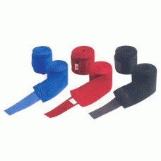 Bendaggi boxe  cotone, con velcro, colori nero-giallo-azzurro-rosso